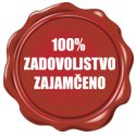 100% Zadovoljstvo zajamčeno